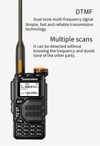 Vista 2 de UV-K5 Radio de doble banda de salida de 5 vatios Radio portátil de dos vías con alerta meteorológica NOAA Walkie Talki FM (1 unidad)