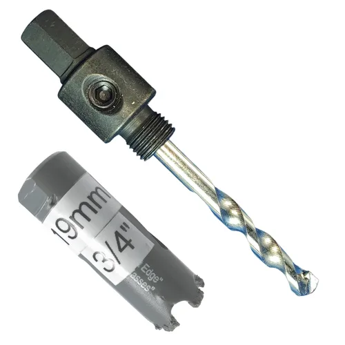 Vista 33 de Kit de extensión y eje de sierra perforadora de 7/16 pulgadas: 2 ejes hexagonales de 1/2 pulgadas y extensión de 12 pulgadas para sierras