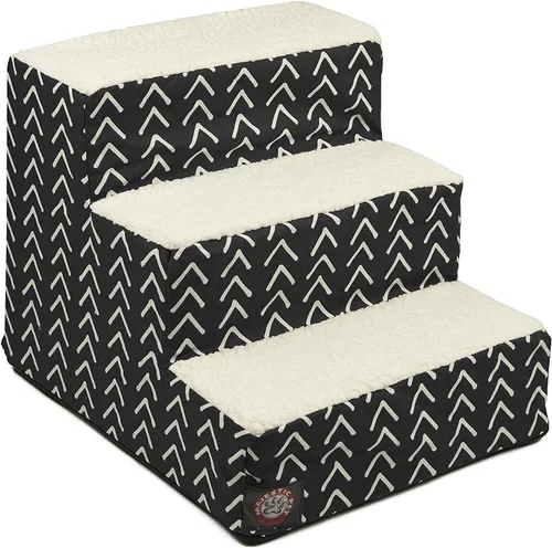 Vista 94 de Majestic Pet - Escaleras portátiles para mascotas suave escalón de espuma de sherpa escalones para perros y gatos rampa para cachorros