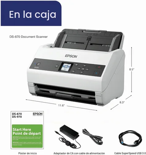 Vista 3 de Epson Escáner de documentos America DS870