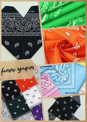 Vista 5 de FANNI YOUPIN Bandanas de vaquero de cachemira de colores surtidos, paquete de 12 pañuelos de algodón de 22 pulgadas de grosor para hombres y mujeres