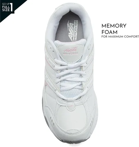 Vista 4 de Avia Verge - Tenis para mujer para tenis, entrenamiento funcional o pickleball, con soporte de arco, horma ancha o mediana, clásico color negro