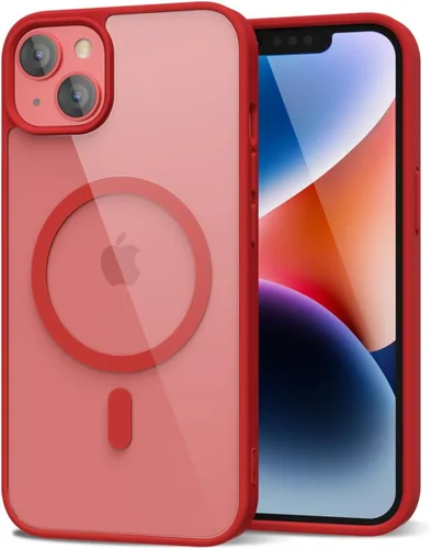 Vista 99 de oakxco Funda magnética transparente compatible con Magsafe, bonita funda delgada y transparente de poliuretano termoplástico no amarillenta, carcasa