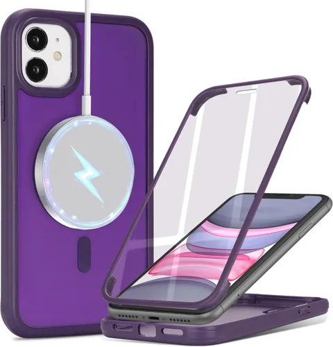 Vista 35 de Funda para iPhone 8 Plus con protector de pantalla, compatible con Magsafe, para iPhone 7 Plus, protector de pantalla integrado, funda delgada