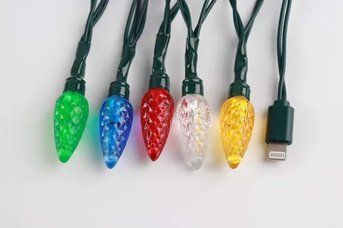 Vista 9 de Luces LED de Navidad, USB y cargador de bombilla para iPhone, disponible con iPhone 5, 5S, 6, 6S, 6 Plus, 7, 7 Plus, 8, 8 Plus, 8 X