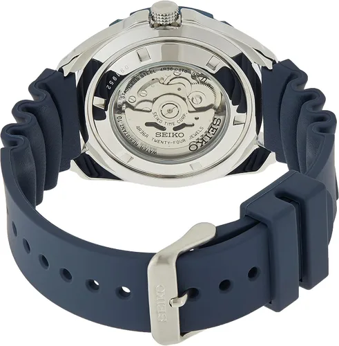 Vista 2 de Seiko reloj para buzos automático SRP605K2 de hule azul para hombre