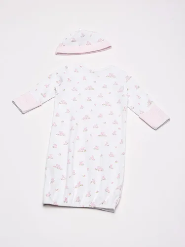Vista 5 de Little Me conjunto de vestido y sombrero para niña