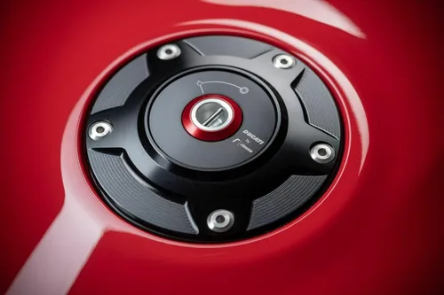 Vista 2 de Ducati Tapa de tanque de aluminio Billet para Panigale, Streetfighter V4 (negro) 97780051BA