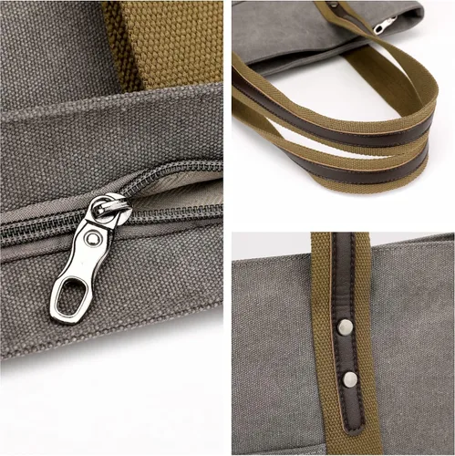 Vista 5 de Bolso de mano para mujer, bolso grande de compras con bolsillo