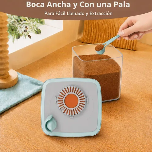Vista 4 de POP - Recipiente hermético para conservar azúcar morena, frasco