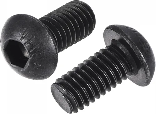 Vista 11 de uxcell Tornillos de cabeza de botón hexagonal M6x8mm Tornillos de acero de aleación 25pcs