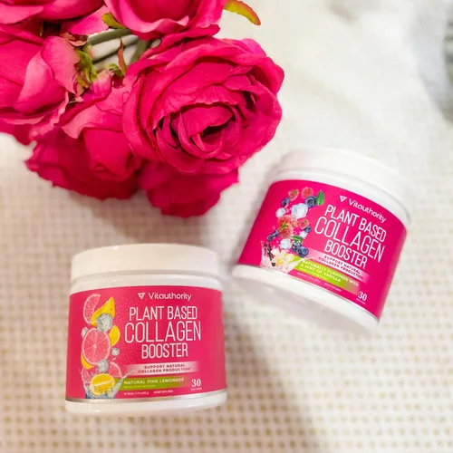 Vista 6 de Vitauthority Colágeno vegano en polvo para mujeres, suplemento de colágeno a base de plantas para mujeres con vitaminas veganas patentadas