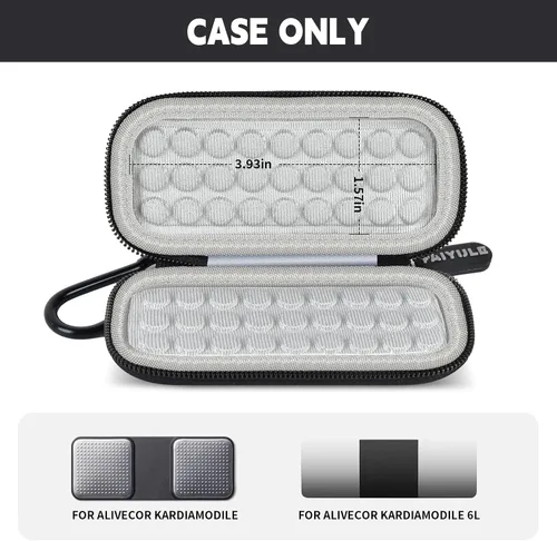 Vista 2 de PAIYULE Funda para KardiaMobile 6L para monitor de electrocardiograma, soporte compacto también se adapta a monitor de frecuencia cardíaca portátil