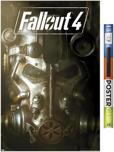 Vista 17 de Trends International Fallout 4 - Póster de pared de arte clave, 22.4 pulgadas de largo x 14.7 pulgadas, versión enmarcada en madera de granero