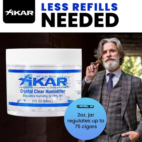Vista 4 de Xikar xi809 Jarra humidificadora de cristal, de 2 oz