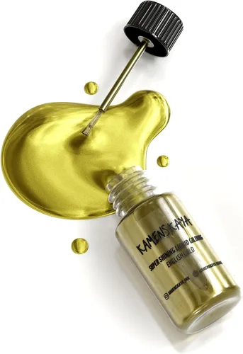Vista 13 de KAMENSKAYA Pintura de Hoja de Oro Líquida - Pintura de Hoja de Oro Líquida de Secado Rápido de Base Alcohólica, Oro Brillante, 0.68 fl oz (20 ml)