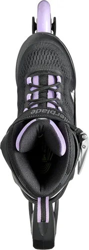 Vista 5 de Rollerblade Macroblade 84 Patines en línea para mujer, color negro y lavanda, patines en línea de rendimiento