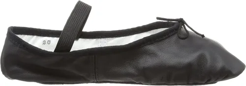 Vista 6 de Bloch Zapatillas de ballet de cuero con suela completa Dansoft para mujer Negro