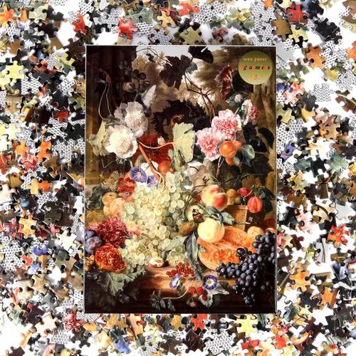 Vista 4 de Bgraamiens Puzzle-Fruit Feast-Rompecabezas cuadrado de 1000 piezas para adultos