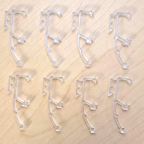 Vista 2 de Clip de cenefa para mini persianas, persianas de aluminio, persianas de PVC (gancho angular-4033)