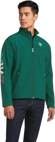 Vista 8 de ARIAT New Team Softshell Mexico Chaqueta para hombre, color negro, Negro