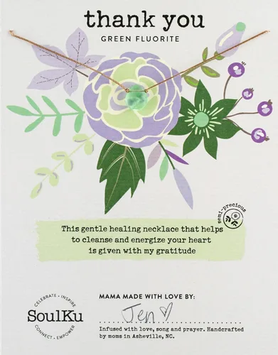 Vista 10 de SoulKu Collar hecho a mano, joyería de empoderamiento con cristal curativo, joyería inspiradora para mujeres, regalos para mamá y hermana, extensor