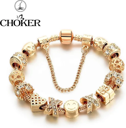 Vista 2 de Brazalete con abalorios, abalorios sonrientes, brazaletes con diamantes de imitación para mujeres y adolescentes