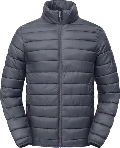 Vista 7 de Abrigos de invierno para hombre, térmicos, ligeros, acolchados, impermeables, cálidos, con bolsillos con cremallera