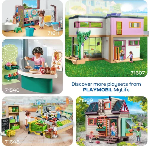Vista 5 de Playmobil Autobús escolar con accesorios y 4 figuras