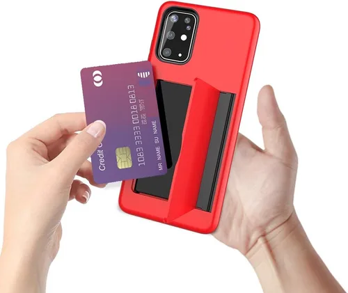 Vista 3 de Galaxy A52 5G Funda Con Tarjetero, Funda Protectora De Silicona De Silicona Para Samsung Galaxy A52 5G - Negro