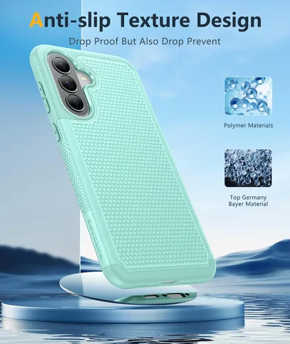 Vista 615 de FNTCASE Funda para iPhone 17 Pro: Fundas delgadas translúcidas de color azul claro compatibles con MagSafe, protección completa de la cámara