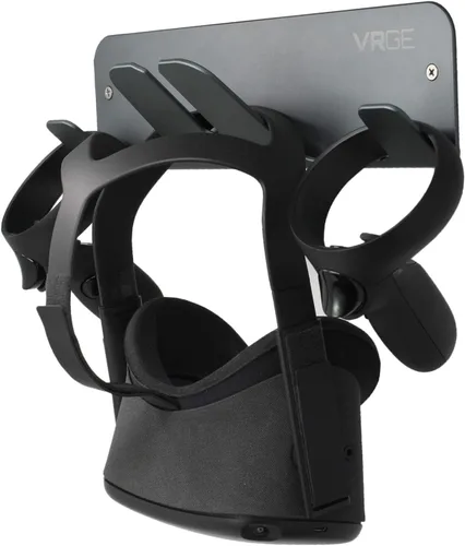 Vista 5 de VRGE VR Wall Mount Storage Stand Hook - for Meta/Oculus Quest 3/2 - Rift-S - HTC Vive Pro - PS5 VR2 - Valve Index and Mixed Reality Headsets