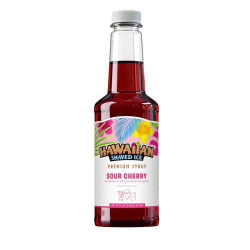 Vista 30 de Jarabe de Ahijado Helado Hawaiian Shaved Ice, Tamaño Pinta, Sabor Sangre de Tigre, Ideal para Raspaditas, Soda Italiana, Paletas, No Necesita