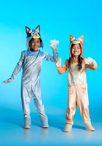 Vista 5 de Disfraz Deluxe de Bingo para Niños Pequeños Bluey Multicolor