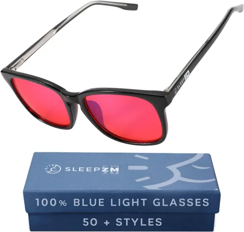 Vista 27 de Sleep ZM Blue Light Blocking & Light Sensitivity Glasses - 8 Lens Types for Comfort, Relaxation, Sleep & Relief - 50+ Styles