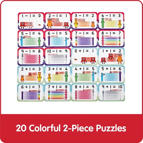 Vista 2 de hand2mind Numberblocks - Juego de rompecabezas para sumar y restar, juegos de suma y resta, rompecabezas de números, juegos de matemáticas