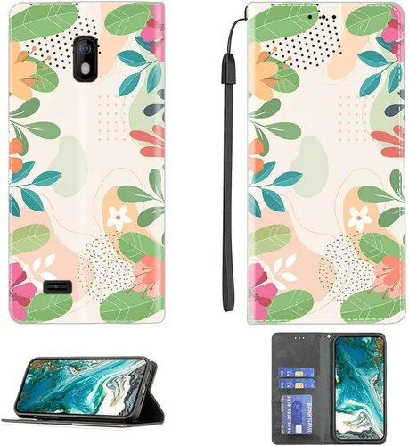 Vista 497 de jioeuinly ATT Motivate 2 - Funda compatible con ATT Motivate 2, funda con soporte abatible y cierre magnético DJS