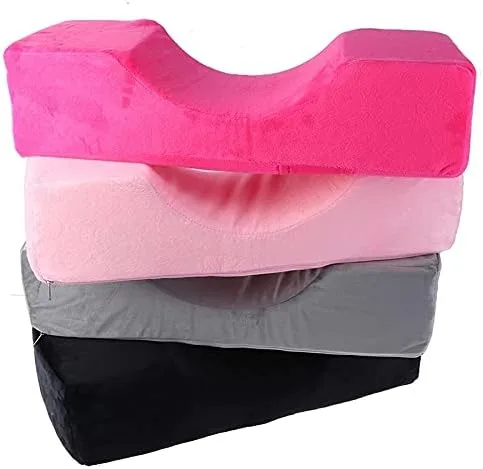 Vista 7 de HOKY, Almohada de pestañas Soporte para el cuello Almohada de pestañas de injerto suave Almohada de extensión de pestañas de espuma viscoelástica