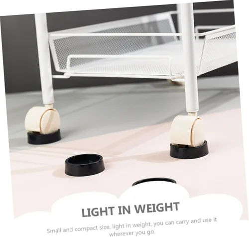 Vista 5 de DOITOOL 2 sets protectores de patas de silla accesorios muebles ruedas tazas para suelos duros ruedas de goma 2 unids*2