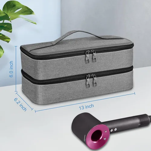 Vista 6 de SITHON Funda de viaje para Shark FlexStyle/SpeedStyle Styler/HyperAir Dryer, doble capa resistente al agua, portátil, bolsa organizadora