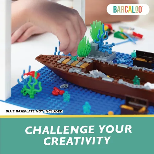 Vista 5 de Barcaloo - Kit de ladrillos de construcción de barcos piratas (194 piezas)