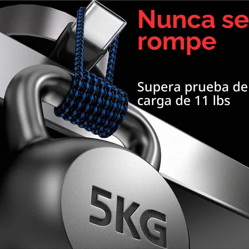 Vista 7 de Cable de carga USB tipo C de 10 pies, 3 unidades, USB A a USB C, cable de carga rápida compatible con iPhone 16 15 Pro Max, Samsung Galaxy S24 S23