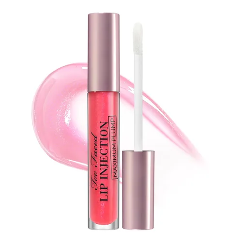 Vista 31 de Too Faced Lip Injection Lip Plumper Hydrating Lip Gloss for Fuller-Looking Lips Original, Maximum Plump, Cooling Gloss & Plumping Click Formulas