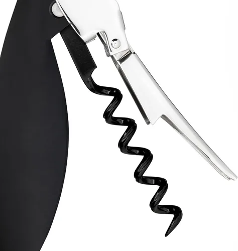 Vista 4 de Alessi AAM32 B Parrot - Sacacorchos Sommelier Design, aluminio fundido y PC, negro