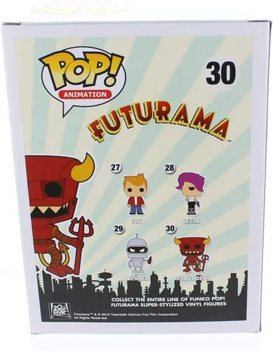 Vista 3 de Futurama, robot diablo figura de acción de Funko POP TV