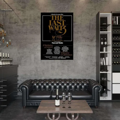 Vista 2 de Ski Town ALL-STARS 564737 The Last WALTZ Movie The Band Rick Danko Robbie Robertson - Póster decorativo para pared, 24x18