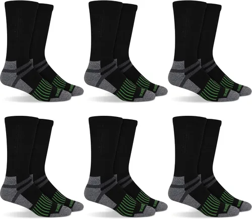 Vista 2 de John Deere 6 pares de calcetines de trabajo para hombre talla 8-12
