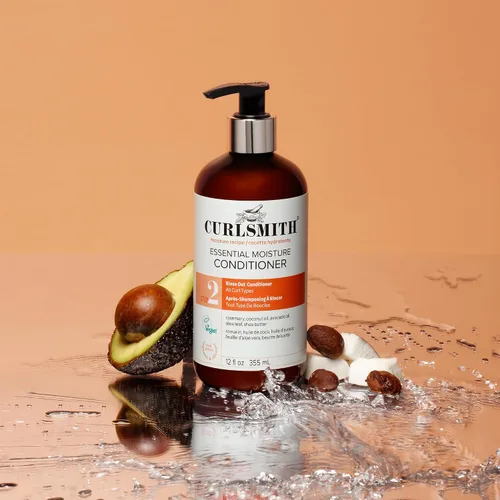 Vista 8 de CURLSMITH Essential Moisture Conditioner - Hydrating Conditioner for Curly Hair, Lightweight and Softening, For All Curl Types, Vegan & Cruelty Free