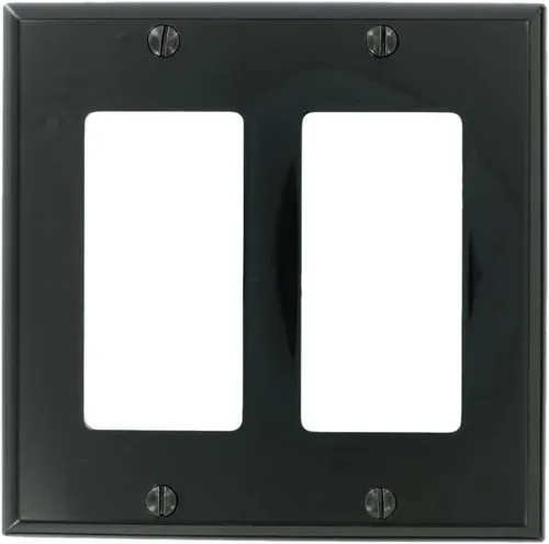 Vista 9 de Leviton Decora/GFCI de dispositivo – 1-Gang decora placas de pared, 80401-NE Negro