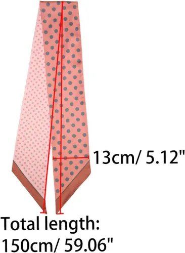 Vista 3 de Allegra K - Pañuelo para mujer, diseño de lunares, diseño de lunares
